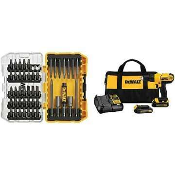 DEWALT 20V MAX Compact Drill & 45-Piece Set