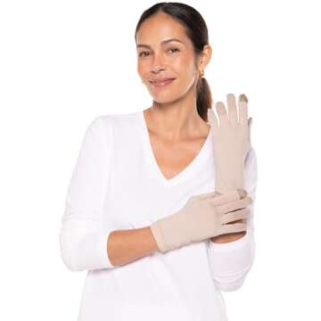 Coolibar Gannett UV Gloves - Stylish Sun Protection for All