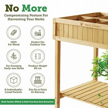 VegTrug Elevated Herb Garden for Easy Gardening