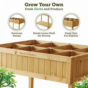 VegTrug Elevated Herb Garden for Easy Gardening