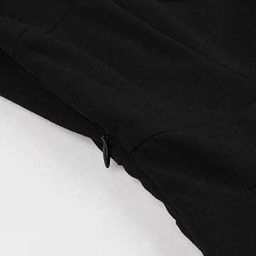 Cocktail Dresses, Women's Keyhole Mesh Bell Long Sleeves Gothic Cocktail Vintage Dress Prom Dress Short Halloween Fancy Dress Up Costume Black - Half Sleeve S