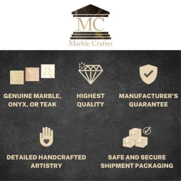 Circular Marble Keepsake Boxes – Hand Carved, Polished Marble Jewelry Box w/Non-Slip Rubber Pads – Lightweight & Compact Marble Box with Lid - Versatile, Luxury Stone Box for Storing & Organizing