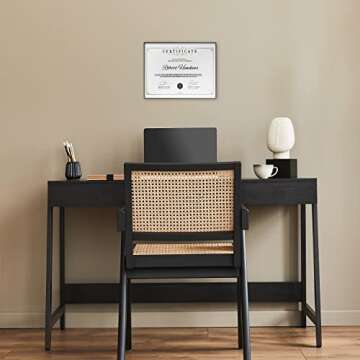 MCS Document Frame: Modern Black 8.5x11 Design