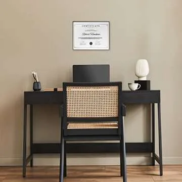 MCS Document Frame: Modern Black 8.5x11 Design