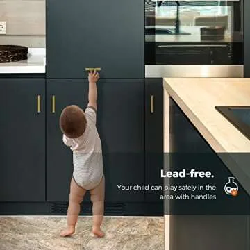 Ravinte Gold Cabinet Handles 30 Pack 5 Inch Brushed Gold Kitchen Cabinet Pulls 3 Inch Hole Center Brushed Brass Drawer Pulls Kitchen Hardware for Cabinet Drawer and Cupboard