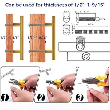 Ravinte Gold Cabinet Handles 30 Pack 5 Inch Brushed Gold Kitchen Cabinet Pulls 3 Inch Hole Center Brushed Brass Drawer Pulls Kitchen Hardware for Cabinet Drawer and Cupboard