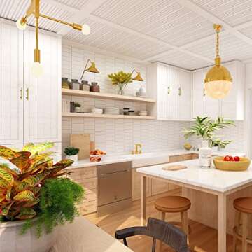 Ravinte Gold Cabinet Handles 30 Pack 5 Inch Brushed Gold Kitchen Cabinet Pulls 3 Inch Hole Center Brushed Brass Drawer Pulls Kitchen Hardware for Cabinet Drawer and Cupboard