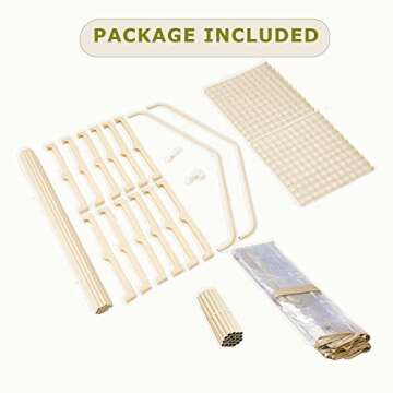 Purlyu Garden 50% Extra Wide Mini Greenhouse 5 Tier Portable Plant Green House 40 in Wide -Sturdy Gardening Shelves with PE Cover & Roll-Up Zipper Door-19″W. x 40″L. x63″H(PLGH1005OWP)