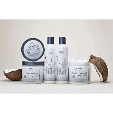 EDEN BodyWorks Coconut Shea Control Edge Glaze | 6 oz | Firm Hold, No Build Up, Moisturize, Add Shine - Packaging May Vary