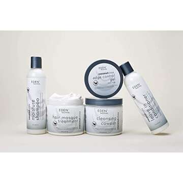 EDEN BodyWorks Coconut Shea Control Edge Glaze | 6 oz | Firm Hold, No Build Up, Moisturize, Add Shine - Packaging May Vary