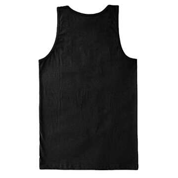 Big Rainbow American Flag - Gay Pride LGBTQ Men's Tank Top (Black, XX-Large)