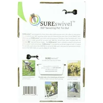 SUREswivel 360 Degree Pet Tie-Out - Safe and Secure