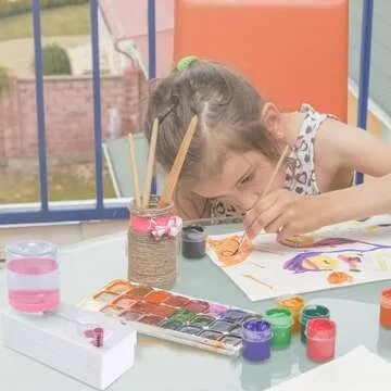 JEChrochen New Paint Brush Cleaner Tools, Brush Rinser Cup Painting Running Water Circulation Art Supplies for Acrylic, Watercolor and Water Based Creative Gift for Adults Artist Beginners Kids