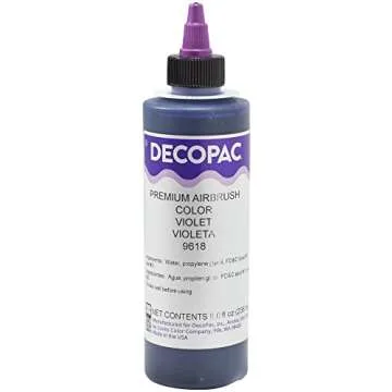 DecoPac Violet Food Coloring, 8 Fl Oz Airbrush Food Color, Edible Airbrush For Cake Decorating, Cookie Airbrush Coloring, Food Airbrush Kit Add-on, Airbrushes For Cake Decorating 8Fl Oz