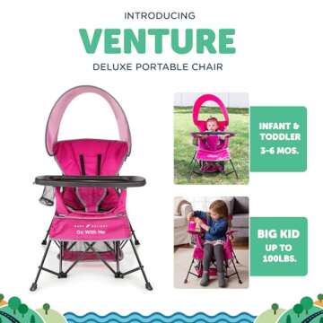 Baby Delight Go with Me Venture Portable Chair - Pink