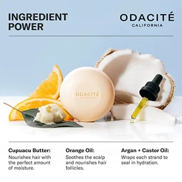 Odacité Argan Coconut Shampoo Bar for Hydrated Hair