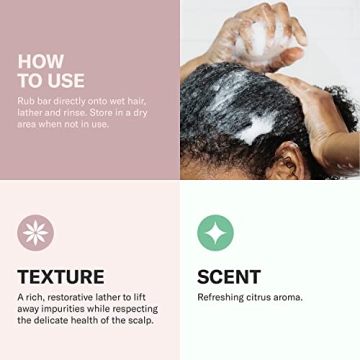 Odacité Argan Coconut Shampoo Bar for Hydrated Hair