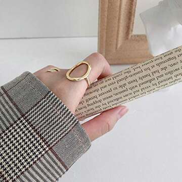 Minimalist Adjustable Sterling Silver Ring for Men and Women