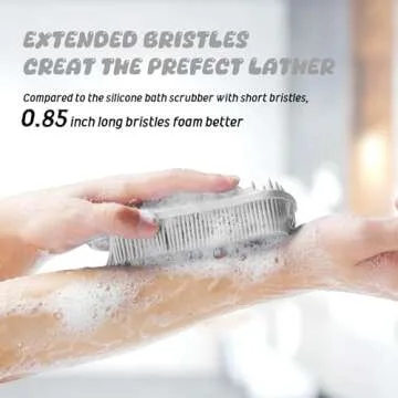 YEADMAL Silicone Body Scrubber for Gentle Exfoliation