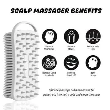 YEADMAL Silicone Body Scrubber for Gentle Exfoliation