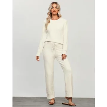 Luvamia Fuzzy Fleece Women's Pajama Set Cozy Loungewear