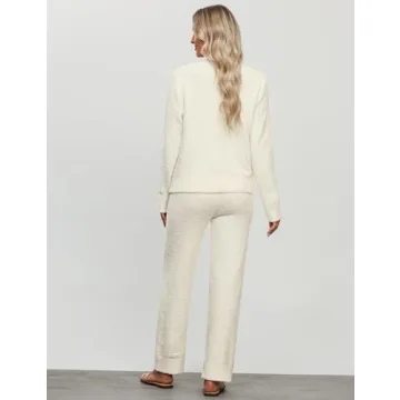 Luvamia Fuzzy Fleece Women's Pajama Set Cozy Loungewear