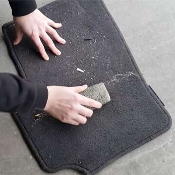 Fur-Zoff Pet Hair Removal Tool for Carpet, Car, Rugs, Bedding, Clothing, Cat and Dog hair removal, Automotive Interior Detailing,gray