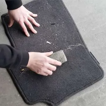 Fur-Zoff Pet Hair Removal Tool for Carpet, Car, Rugs, Bedding, Clothing, Cat and Dog hair removal, Automotive Interior Detailing,gray