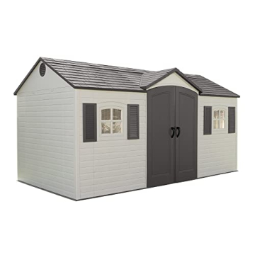 Lifetime 6446 8x15 Foot Outdoor Storage Shed Desert Sand