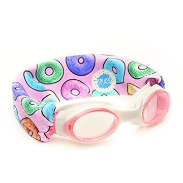 SPLASH PLACE Swim Goggles Fabric Strap Donuts Comfortable