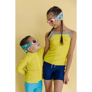 SPLASH PLACE Swim Goggles Fabric Strap Donuts Comfortable