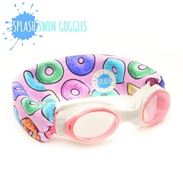 SPLASH PLACE Swim Goggles Fabric Strap Donuts Comfortable