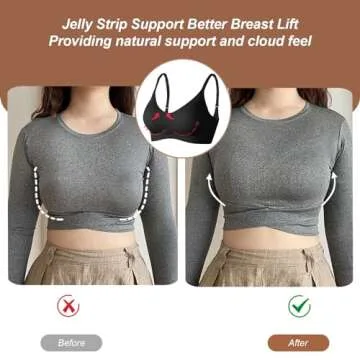 OEAK Wireless Push Up Everyday Bra for All-Day Comfort