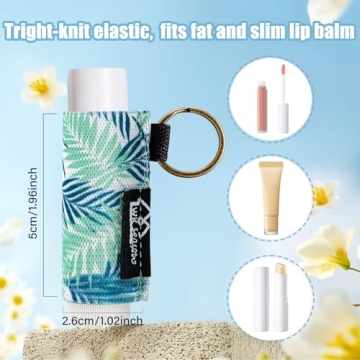 Durable Lip Balm Holder Keychain 3-Pack for All Sizes