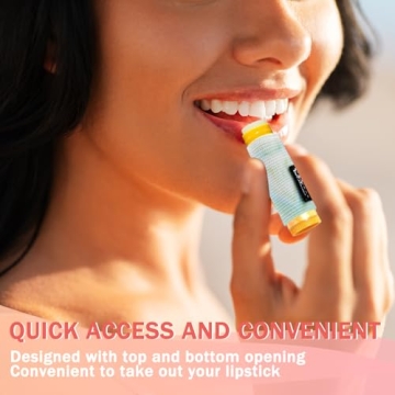 Durable Lip Balm Holder Keychain 3-Pack for All Sizes