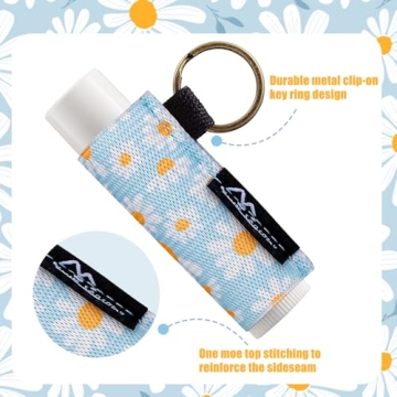Durable Lip Balm Holder Keychain 3-Pack for All Sizes