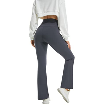 FireSwan Crossover Flare Leggings with Pockets