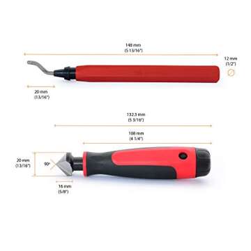AFA Tooling Extendable Neck Deburring Tool with Extra Blades