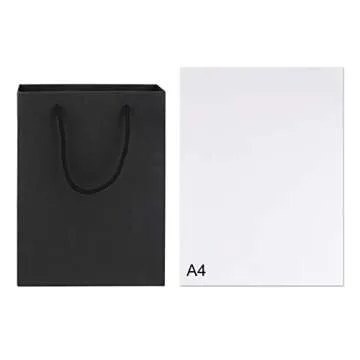 Sdootjewelry Black Gift Bags - 50 Eco-Friendly Kraft Bags