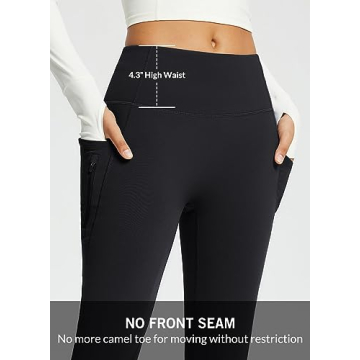 BALEAF Fleece Lined Winter Pants with Pockets and Style