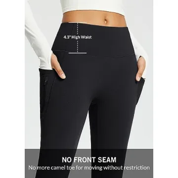 BALEAF Fleece Lined Winter Pants with Pockets and Style