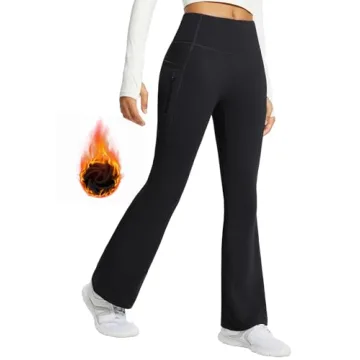 BALEAF Fleece Lined Winter Pants with Pockets and Style