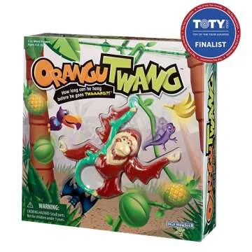 Orangutwang Kids Game - How Long Can He Hang Before He Goes Twaaang?!