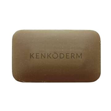 Kenkoderm Psoriasis Dead Sea Mud Soap with Argan Oil & Shea Butter, 4.25 oz, 1 Bar, Dermatologist De...