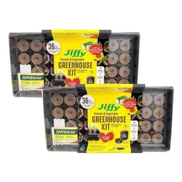 Ferry Morse Jiffy Seed Starter Kit with Nutrients and Labels 72 Pellets