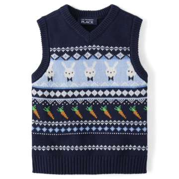 Charming Toddler Sweater Vest for Ages 6-9 Months