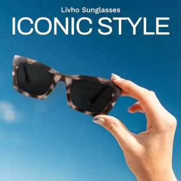 livho Trendy Polarized Sunglasses Women, Retro Sun Glasses for Women 2024, Cute Sunglasses for Women, UV Protection Shades