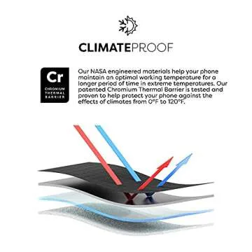 PHOOZY Upgraded Thermal Phone Case for Cold Weather | Insulated Phone Pouch Extends Battery Life 4X | Snowboard & Ski Gear | Includes Key Ring | As Seen on Shark Tank (Apollo II Silver - Large)