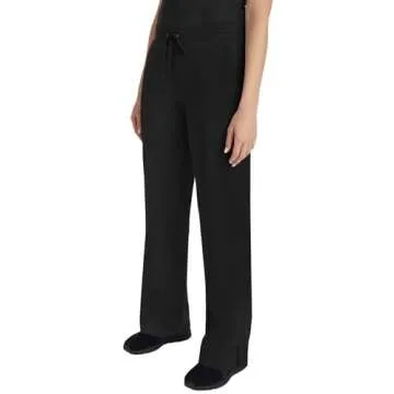 Healing Hands Taylor Women's Pants Mid Rise with 2 Pockets & Back Elastic Waistband 9095,MT,Black
