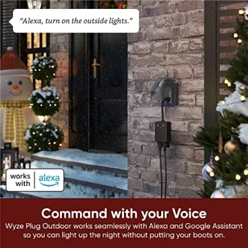 Wyze Plug Outdoor Dual Outlets Smart Plug Energy Monitor